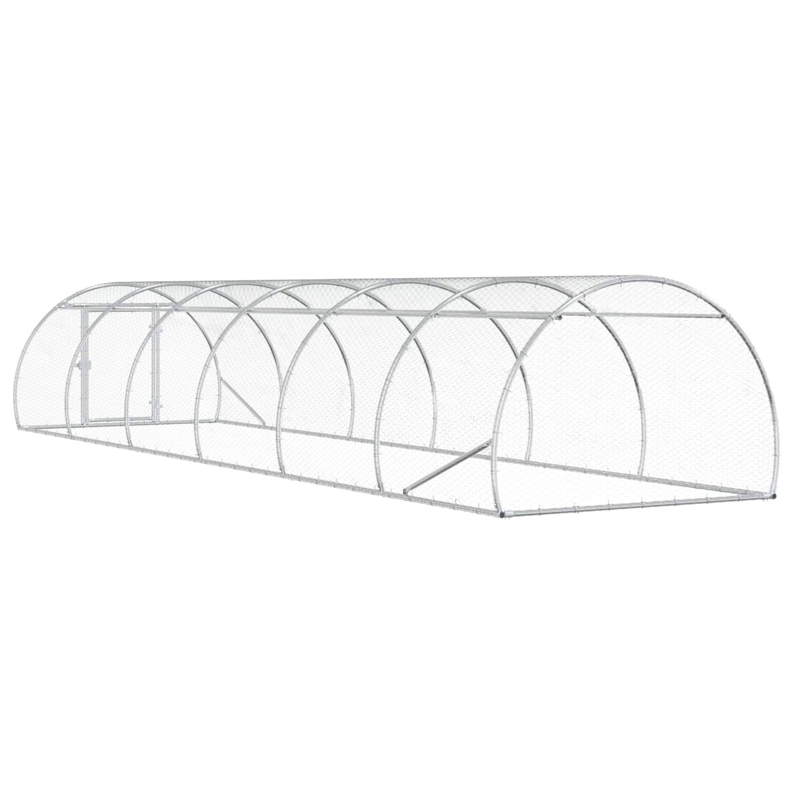 Vidaxl - Poulailler Argenté 600 x 150 x 100 cm Acier galvanisé vidaXL 3434662 - Image 7