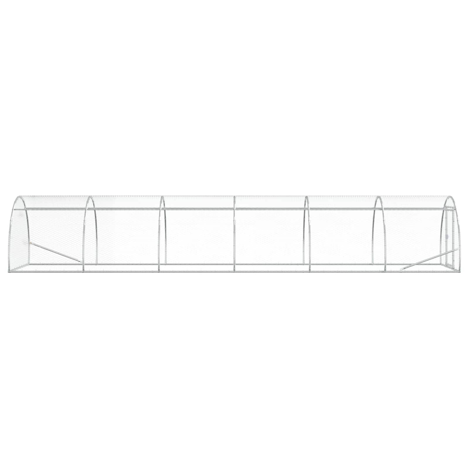 Vidaxl - Poulailler Argenté 600 x 150 x 100 cm Acier galvanisé vidaXL 3434662 - Image 6