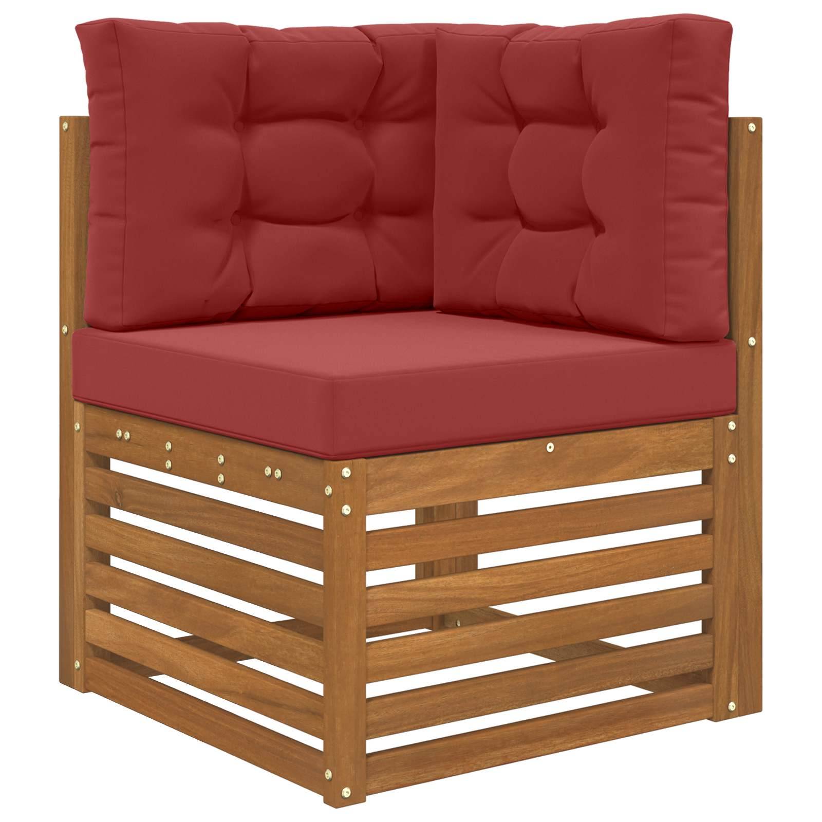 PANGIVO - Coussins de canapé extérieur polyester bordeaux 60 x 60 x 8 cm, poids:3.74kg - PANGIVO - Image 3