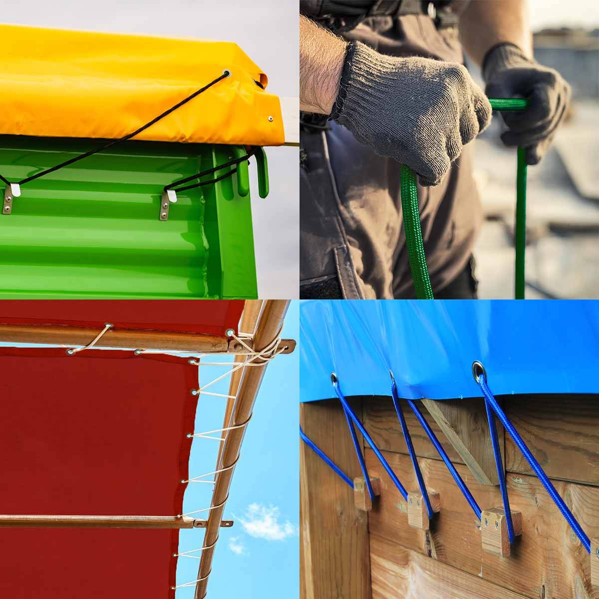 Tecplast - Sandow élastique Bleu 80 mètres 9SW - Qualité PRO - Tendeur pour bâche de diamètre 9 mm TECPLAST - Image 2