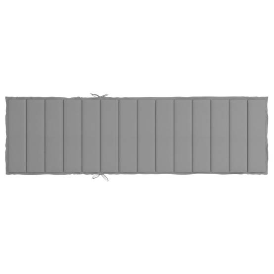 Coussin Bain de soleil | Coussin de chaise longue gris 200x70x3 cm tissu oxford Maison Chic - Image 5