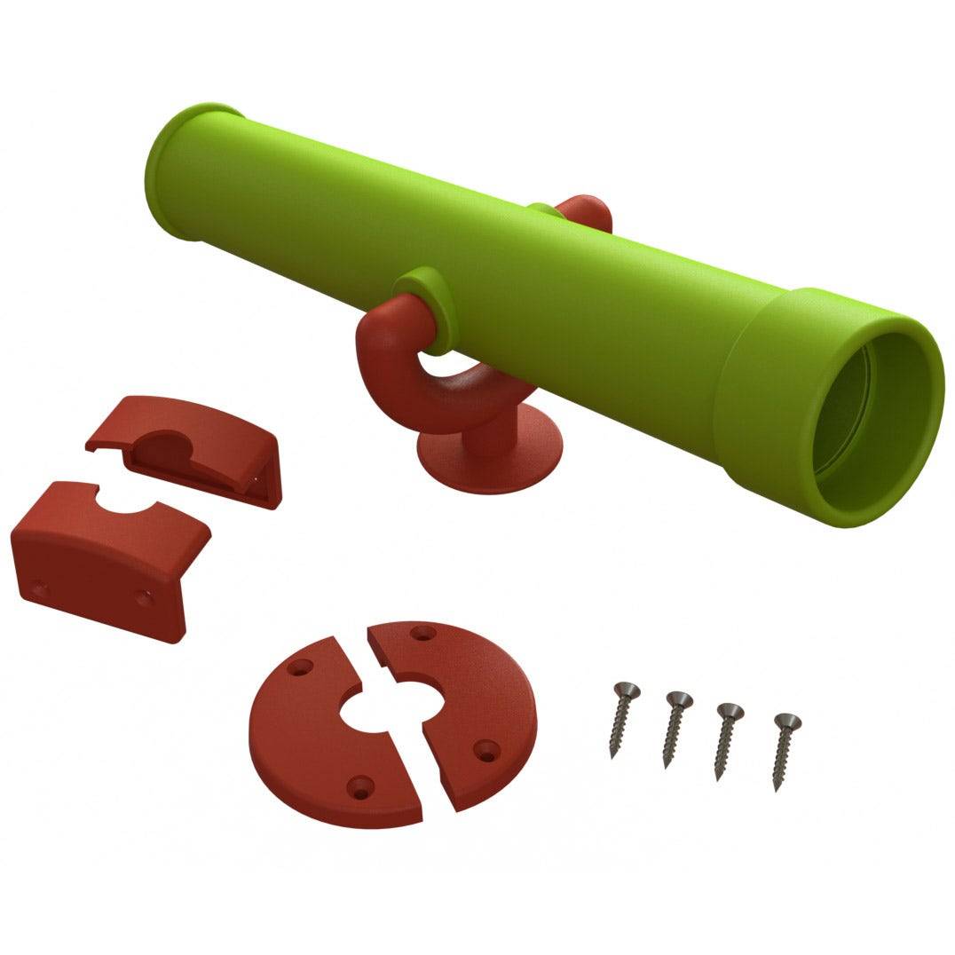 Télescope Pour Structure De Jeux Kangui – Accessoire Vert/Orange, Résistant Aux Intempéries, Fixation Horizontale Ou Verticale – Dès 3 Ans