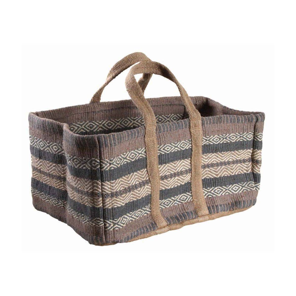 Aubry Gaspard - Sac à bûches en toile de jute épaisse Pampa - Image 1
