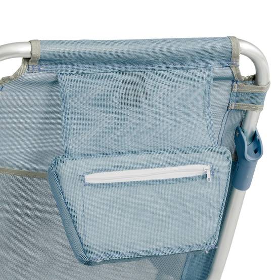Oviala - Fauteuil clic clac des plages en polyester bleu ciel Clic Clac des plages - Oviala - Image 4