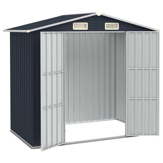 Vidaxl - Abri de jardin Anthracite 205x129x183 cm Acier galvanisé vidaXL 46299 - Image 2