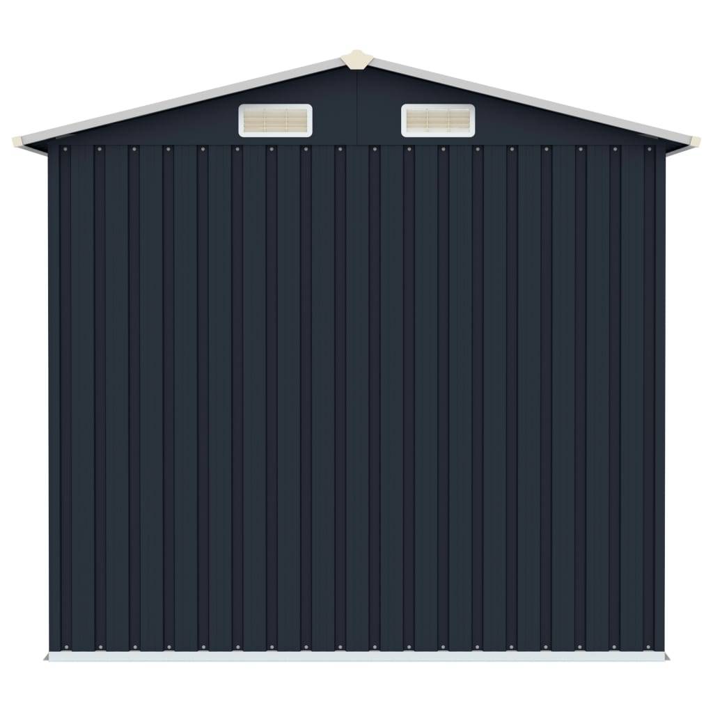 Vidaxl - Abri de jardin Anthracite 205x129x183 cm Acier galvanisé vidaXL 46299 - Image 6