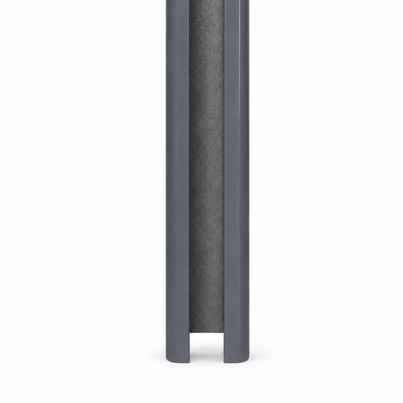 Poteau aluminium départ ou fin de clôture - Coloris - Gris anthracite RAL 7015, Epaisseur - 3,6 cm, Largeur - 5 cm, Longueur - 232 cm - Image 1