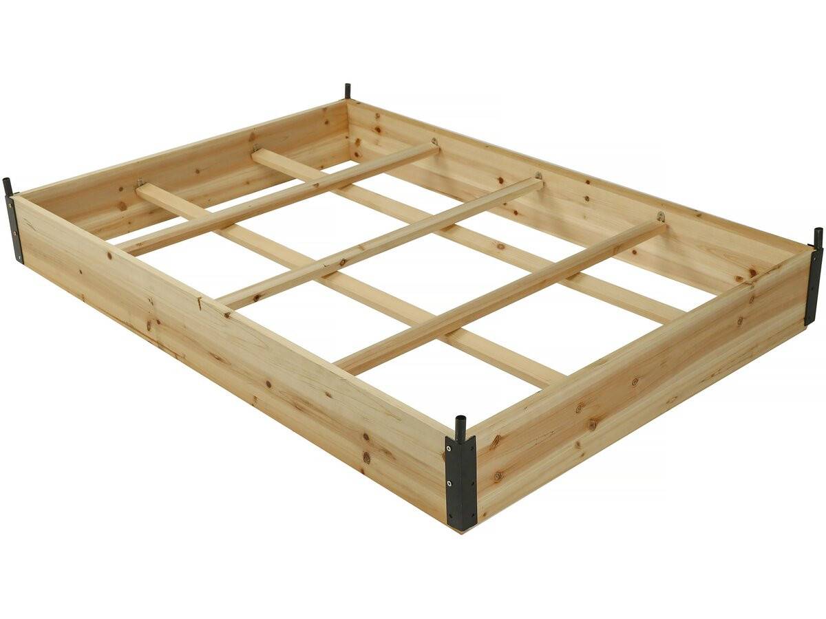 Carré Potager En Bois "muscari" - 116 X 81 X 67,5 Cm - Avec Housse Serre Châssis -habitat Et Jardin - Image 3