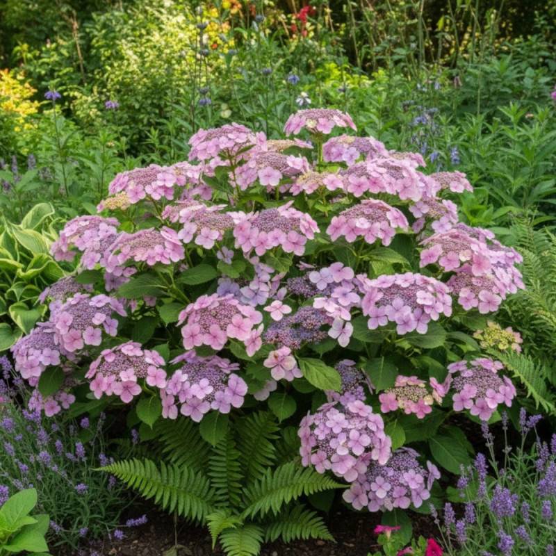 Hortensia arbustif Mauvette à fleurs Blanche - feuillage Caduc - Pot de 3L - 20/40 cm-  hauteur à maturité De 1,00 m à 1,50 m - Image 3