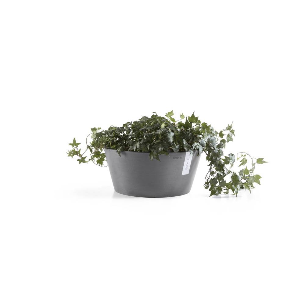 Ecopots - Pot Rond Frankfurt 30 Gris - Ø 30,5 x H. 15 cm - 8 L ECOPOTS - Image 3