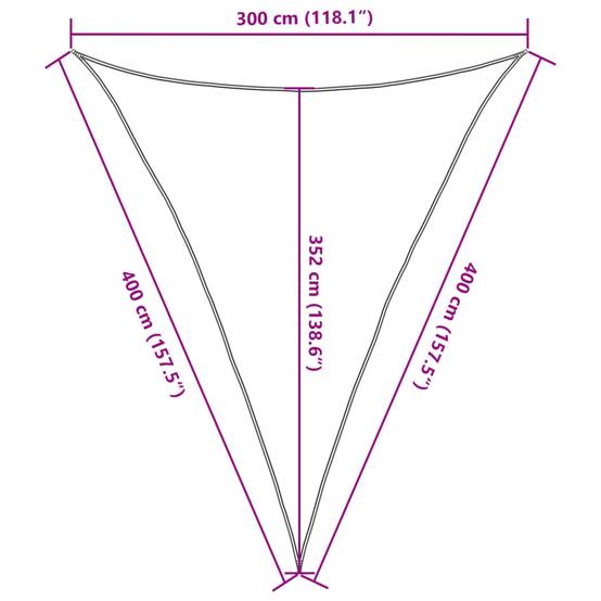 Voile d'ombrage PEHD blanc 3 x 4 x 4 m - PANGIVO - Image 10