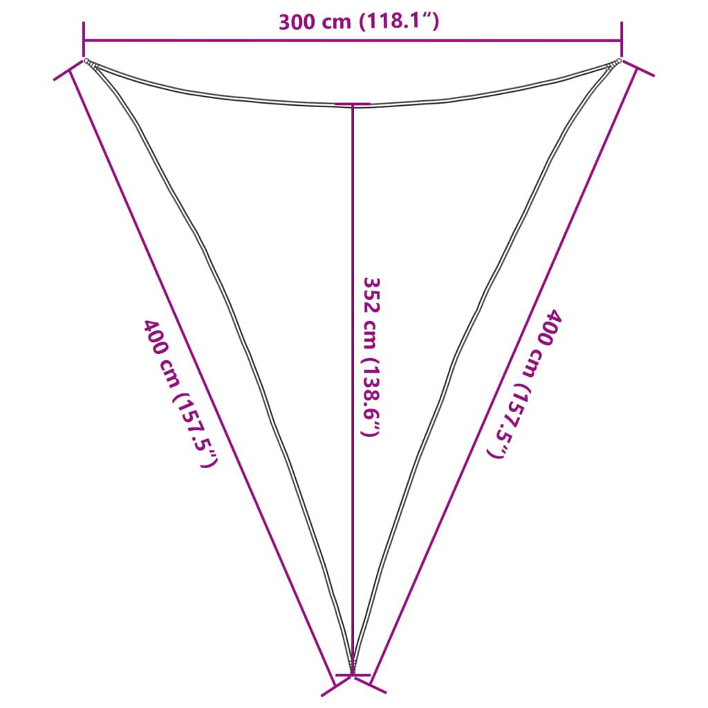 Voile d'ombrage PEHD blanc 3 x 4 x 4 m - PANGIVO - Image 10