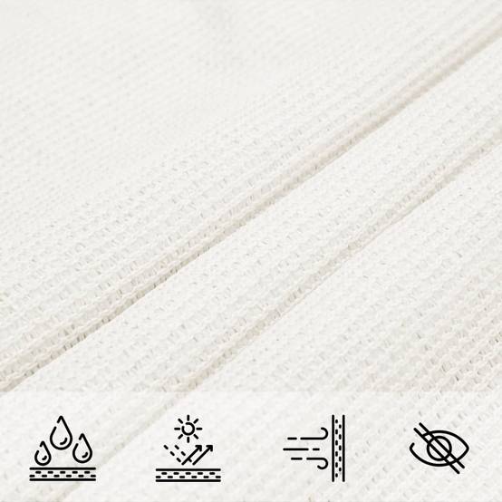 Voile d'ombrage PEHD blanc 3 x 4 x 4 m - PANGIVO - Image 7