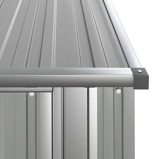 Vidaxl - Abri de jardin Gris 118,5x97x209,5 cm Acier galvanisé vidaXL 150900 - Image 5