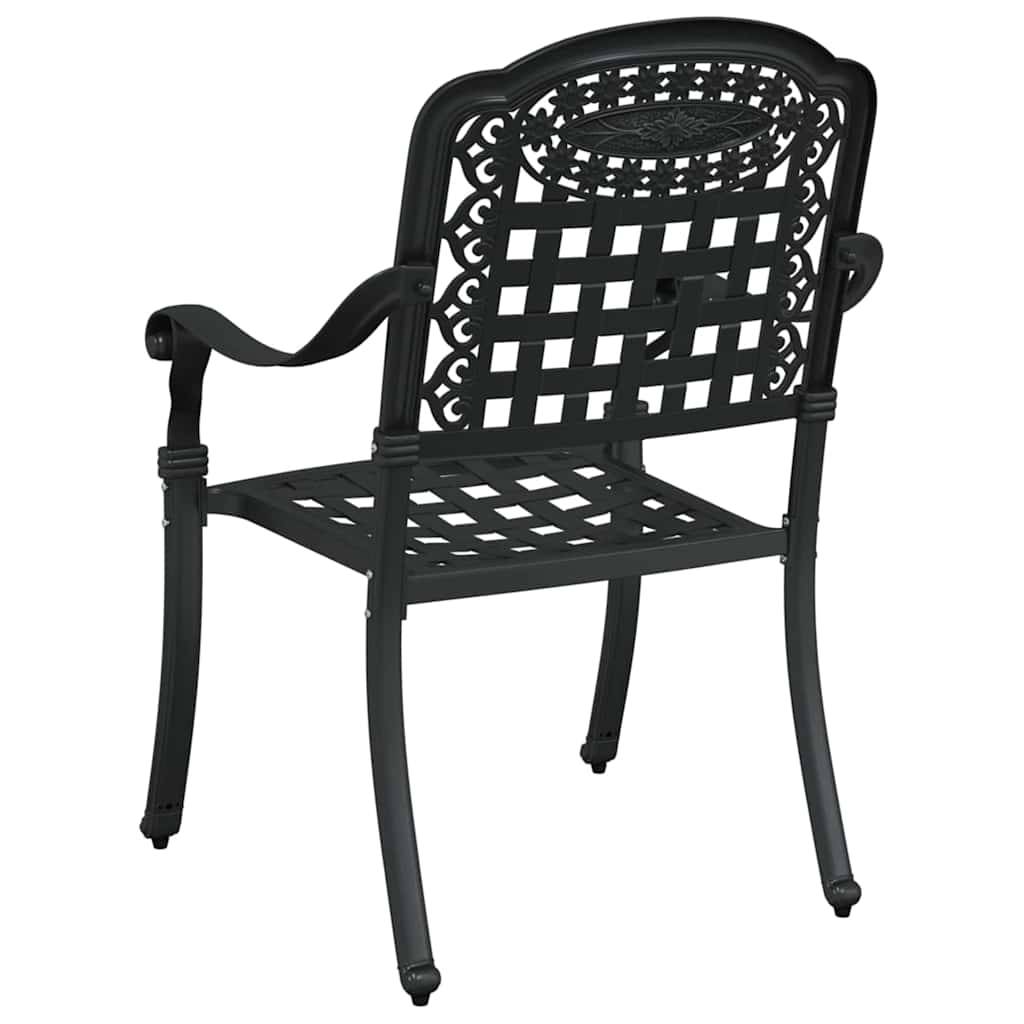 Prolenta Premium - Chaises de jardin aluminium noir 55 x 56,5 x 91 cm - Prolenta premium p3169.8 - Image 6