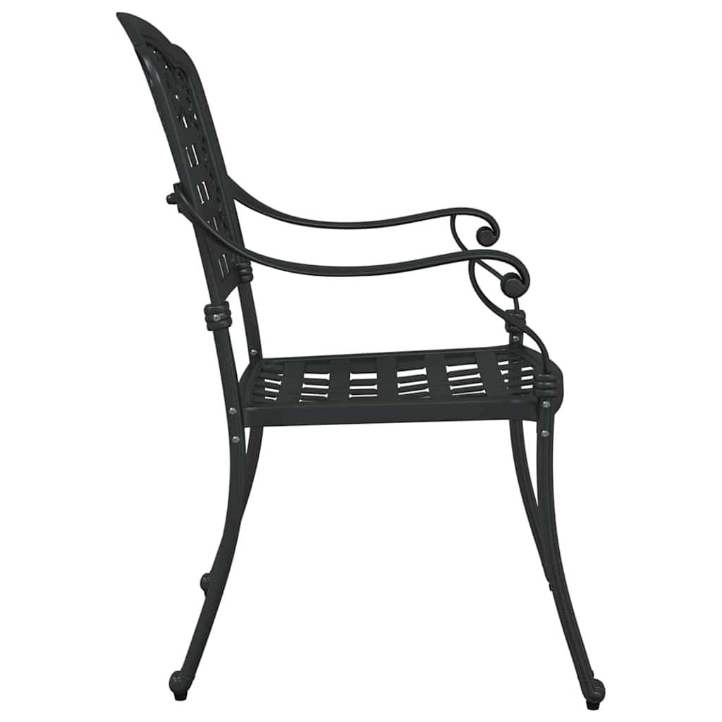 Prolenta Premium - Chaises de jardin aluminium noir 55 x 56,5 x 91 cm - Prolenta premium p3169.8 - Image 5