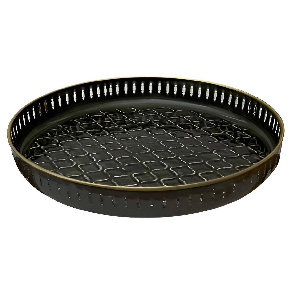 Bazardeluxe - Plateau en métal Jali 60 cm - Image 1