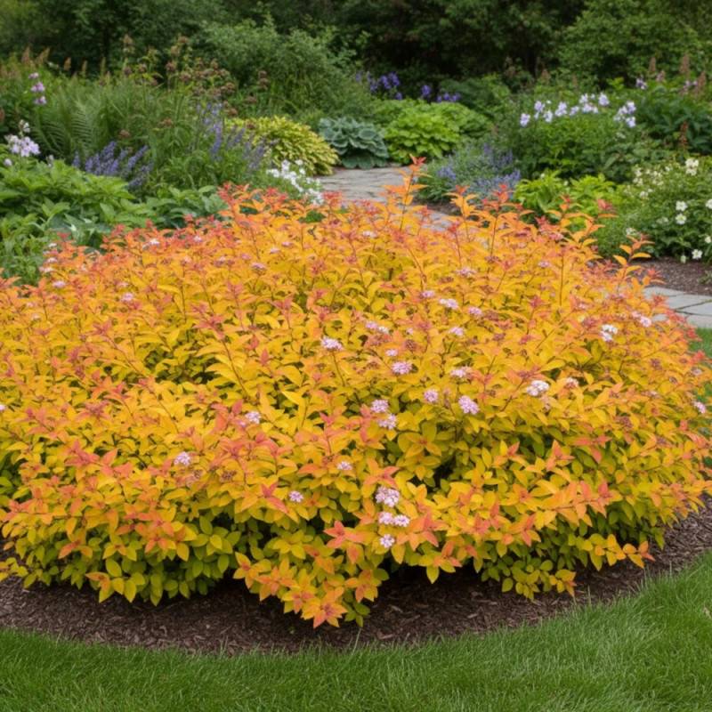 Spirée du Japon Little Flame® 'Minspil04', Spiraea à fleurs Rose - feuillage Caduc - Pot de 3L - 20/40 cm-  hauteur à maturité De 0,50 m à 1,00 m - Image 8