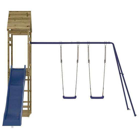 Aire de jeux d'extérieur - Jeu Plein air enfant bois de pin imprégné rj19 - Image 5