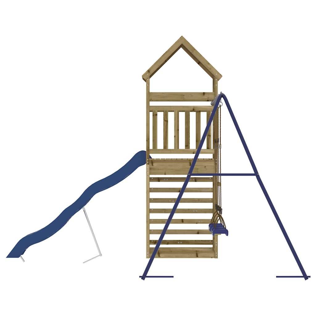 Aire de jeux d'extérieur - Jeu Plein air enfant bois de pin imprégné rj19 - Image 6