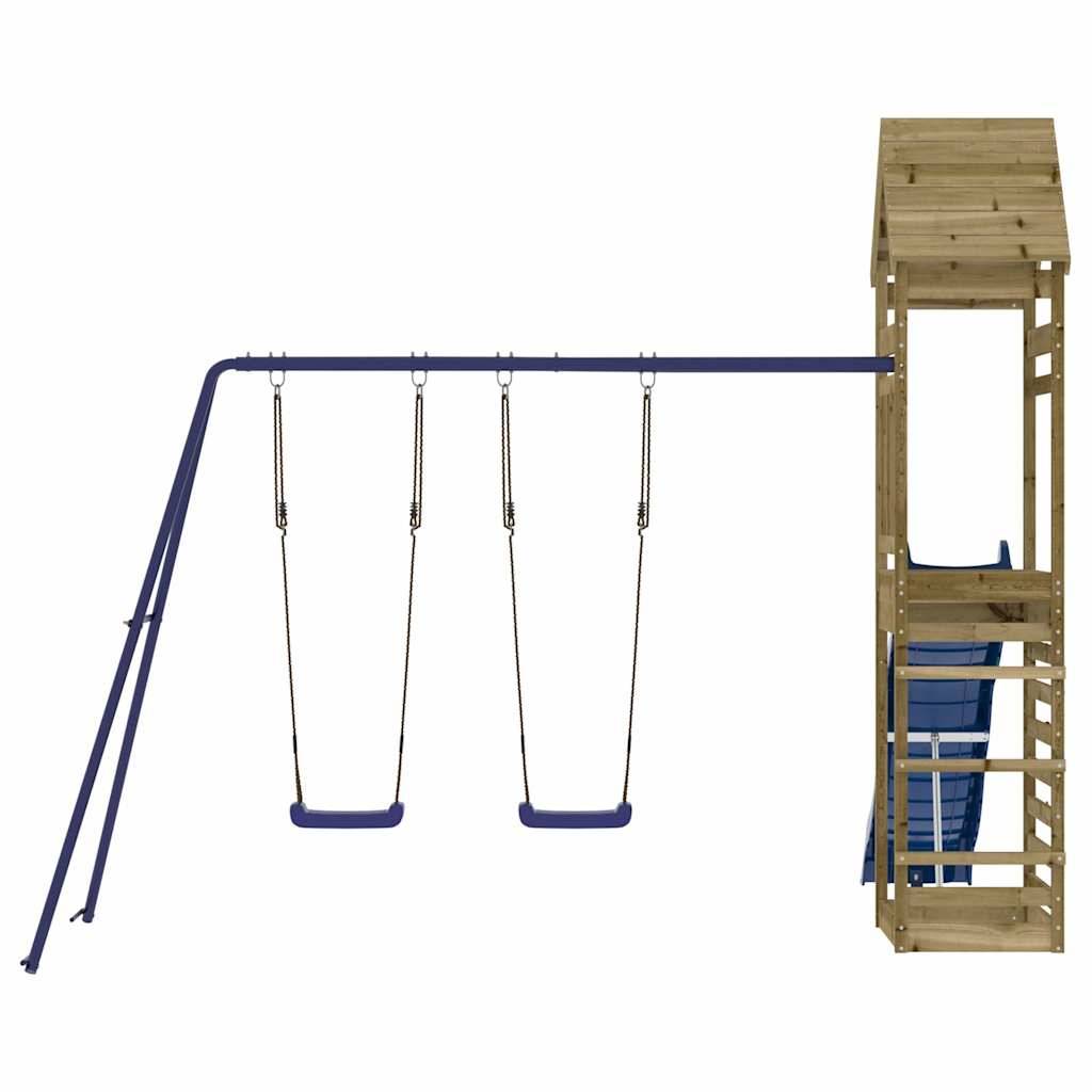 Aire de jeux d'extérieur - Jeu Plein air enfant bois de pin imprégné rj19 - Image 4