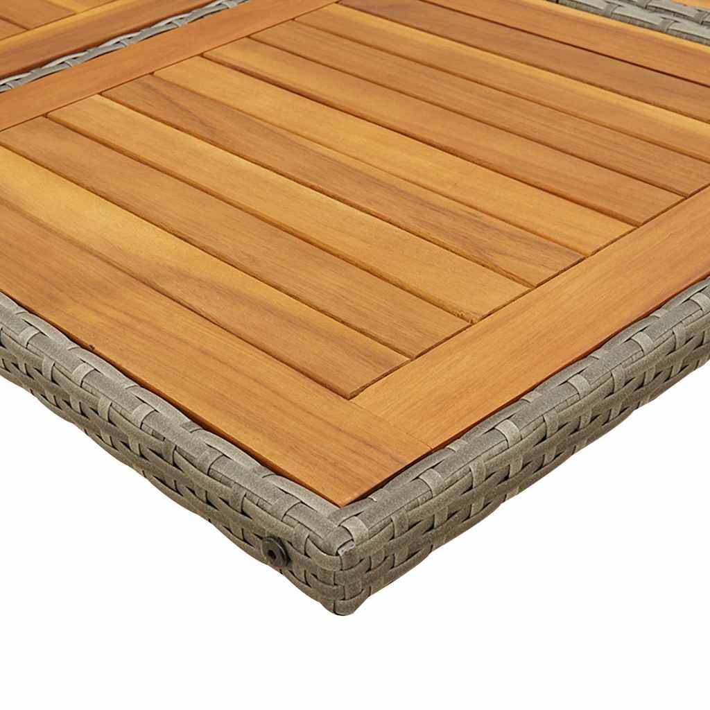 Grand Salon de Jardin 12 Places Encastrable en Résine Tressée Grise et Bois d'Acacia – ComfortXL Outdoor Living - Image 8