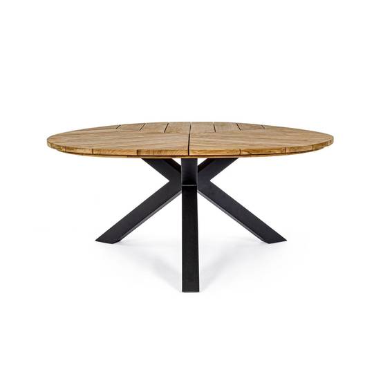 Autre - Table de jardin forme galet en teck et aluminium L160 - CAP FERRET - Image 7