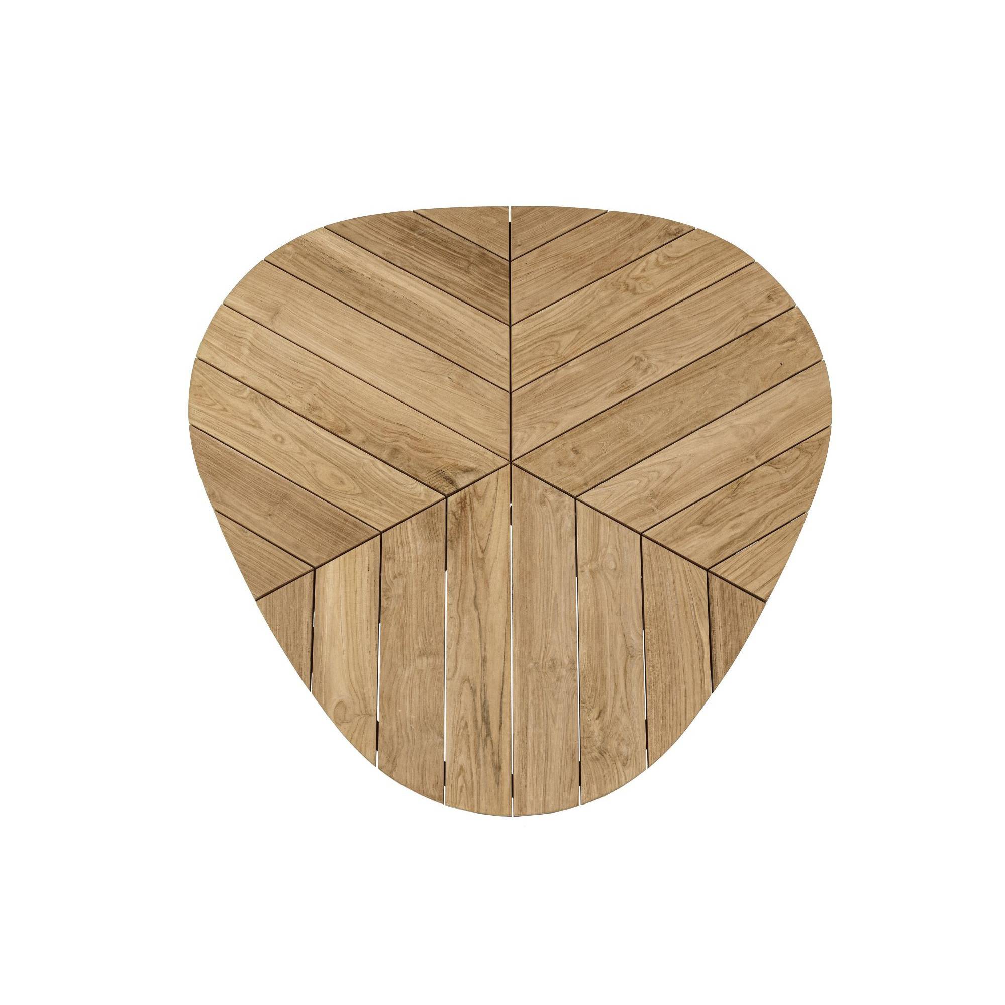 Autre - Table de jardin forme galet en teck et aluminium L160 - CAP FERRET - Image 9