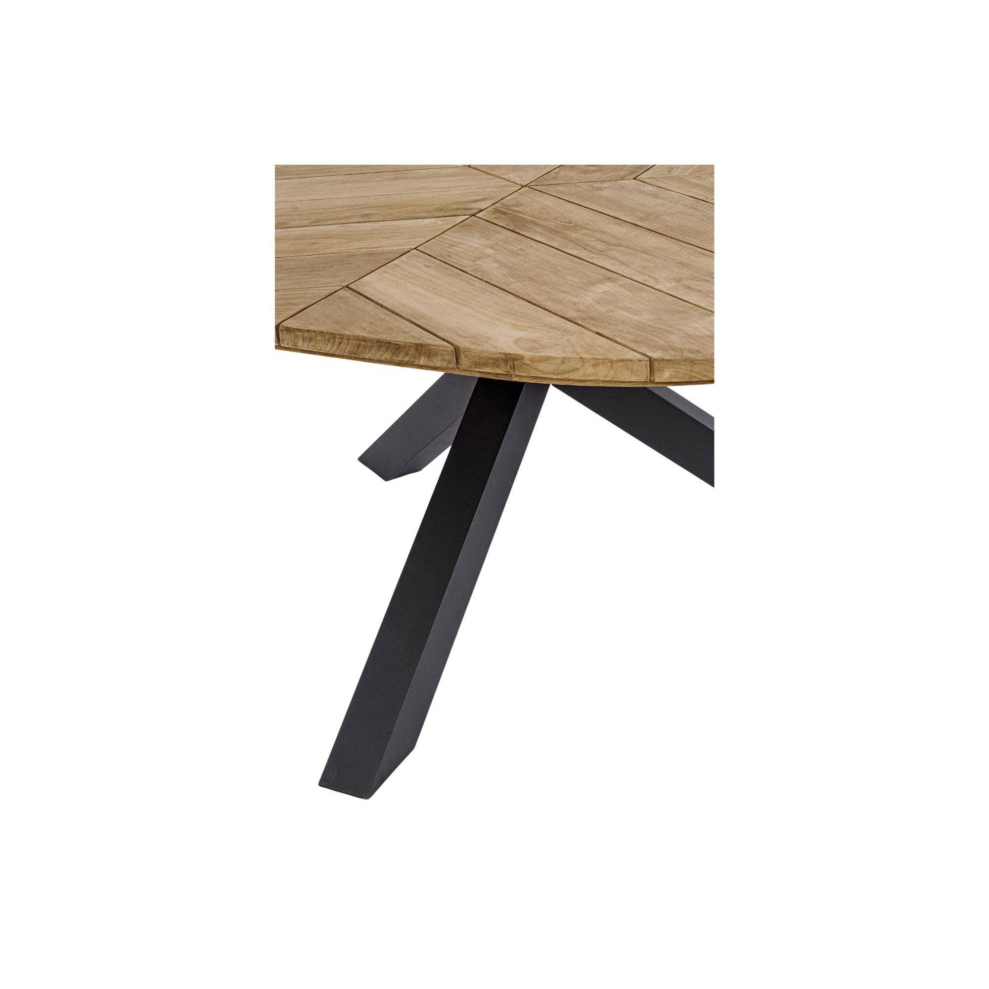 Autre - Table de jardin forme galet en teck et aluminium L160 - CAP FERRET - Image 8