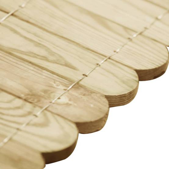 ComfortXL - Rouleau de bordure pin massif aménagement pelouse 120x20cm brun - ComfortXL Outdoor Living - Image 4