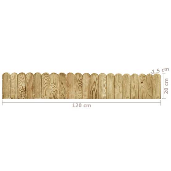ComfortXL - Rouleau de bordure pin massif aménagement pelouse 120x20cm brun - ComfortXL Outdoor Living - Image 5