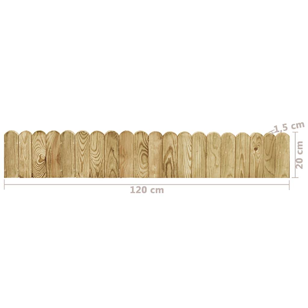 ComfortXL - Rouleau de bordure pin massif aménagement pelouse 120x20cm brun - ComfortXL Outdoor Living - Image 5