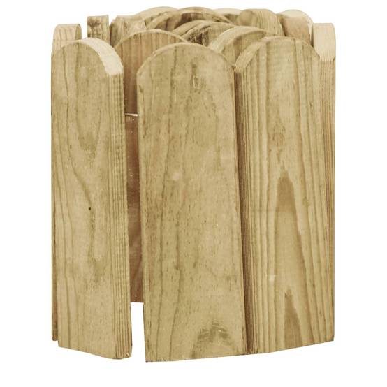 ComfortXL - Rouleau de bordure pin massif aménagement pelouse 120x20cm brun - ComfortXL Outdoor Living - Image 3