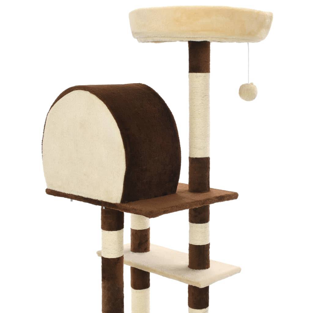 Vidaxl - Arbre à chat avec griffoirs en sisal 127 cm Beige et marron vidaXL 170628 - Image 6