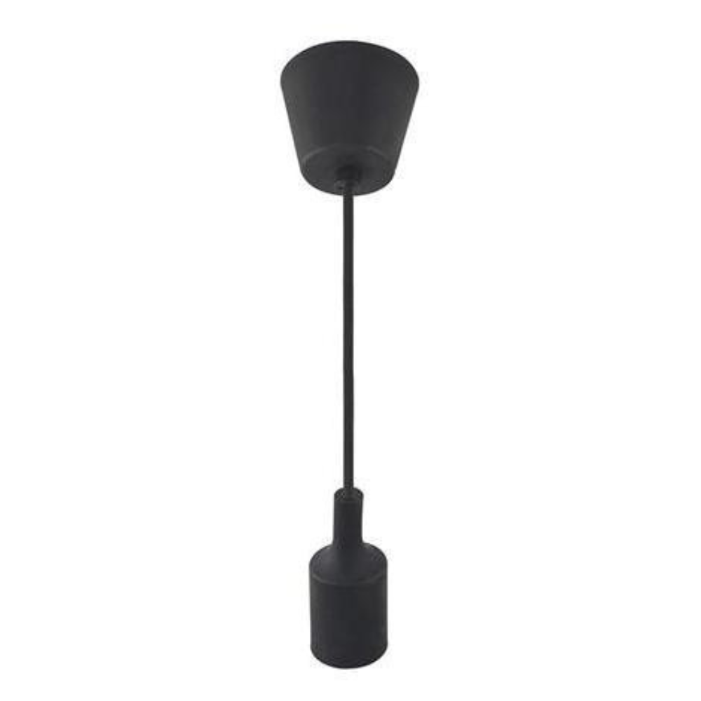 Suspension câble noir (1m) E27 IP20 max 60W