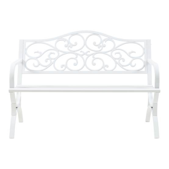 Outsunny Banc de Jardin 3 Places Banc extérieur Jardin Style Rural Chic pour Balcon terrasse Patio 127 x 60 x 85 cm métal époxy anticorrosion Brun Outsunny Banc de Jardin 3 Places Banc extérieur Jardin Style Rural Chic pour Balcon terrasse Patio 127 x 60 x 85 cm métal époxy anticorrosion Brun