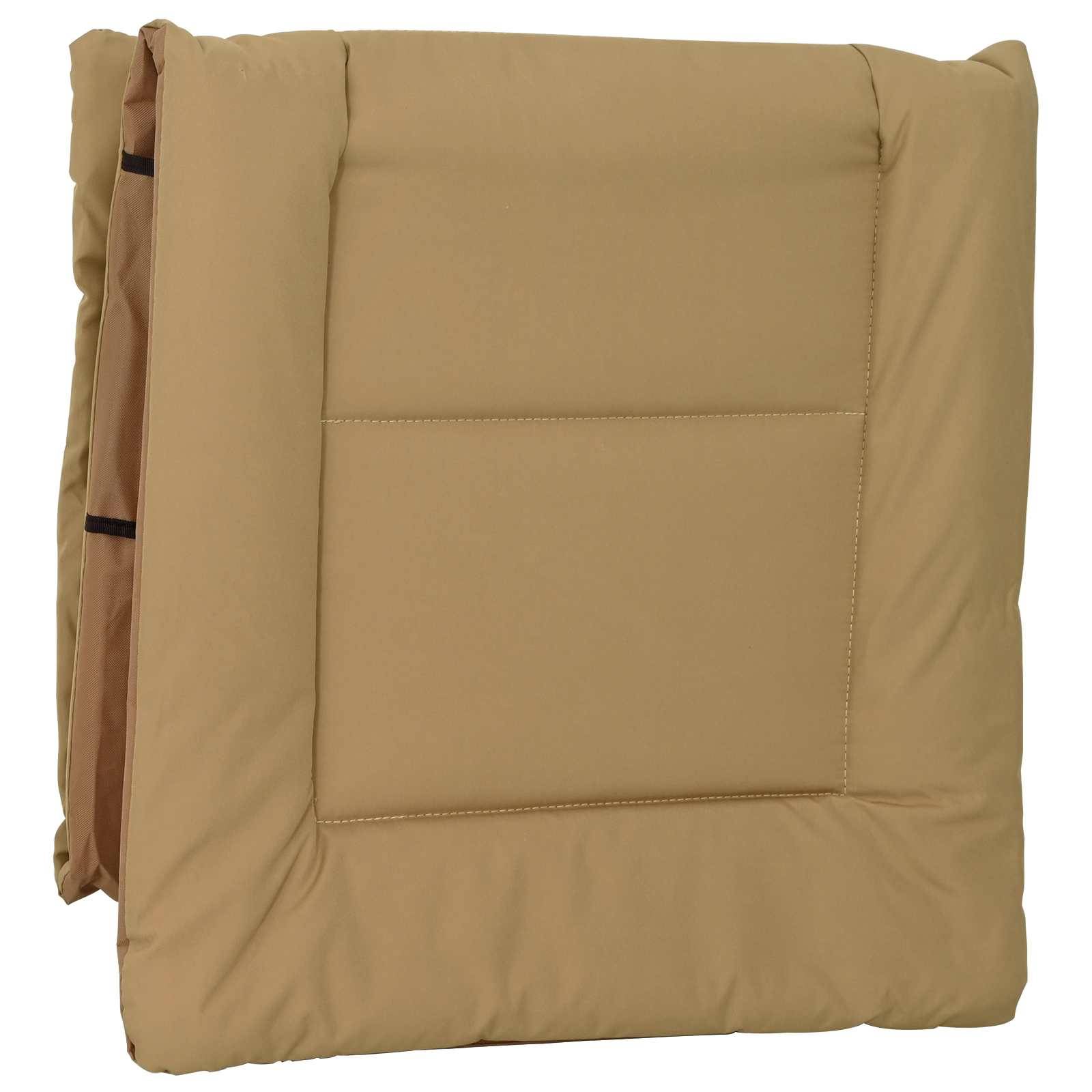 Vidaxl - Transat pliant avec coussin Beige vidaXL 42032383 - Image 5