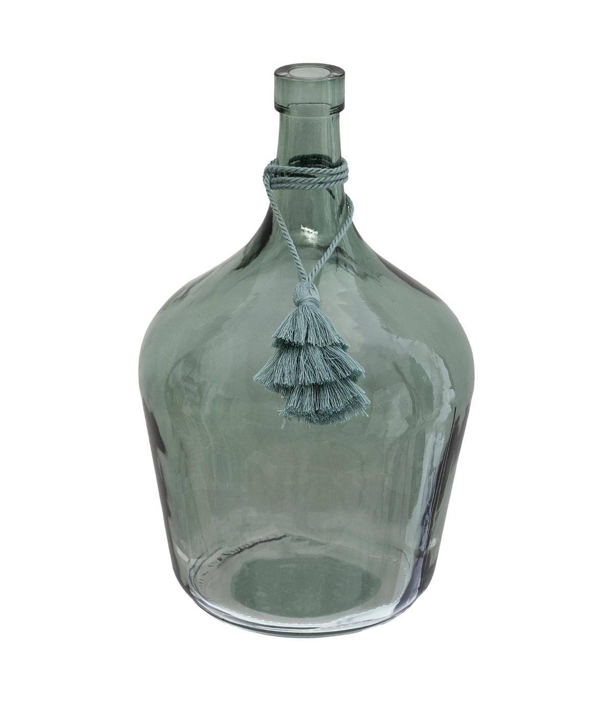 Vase Dame Jeanne avec Pompon H 25 cm