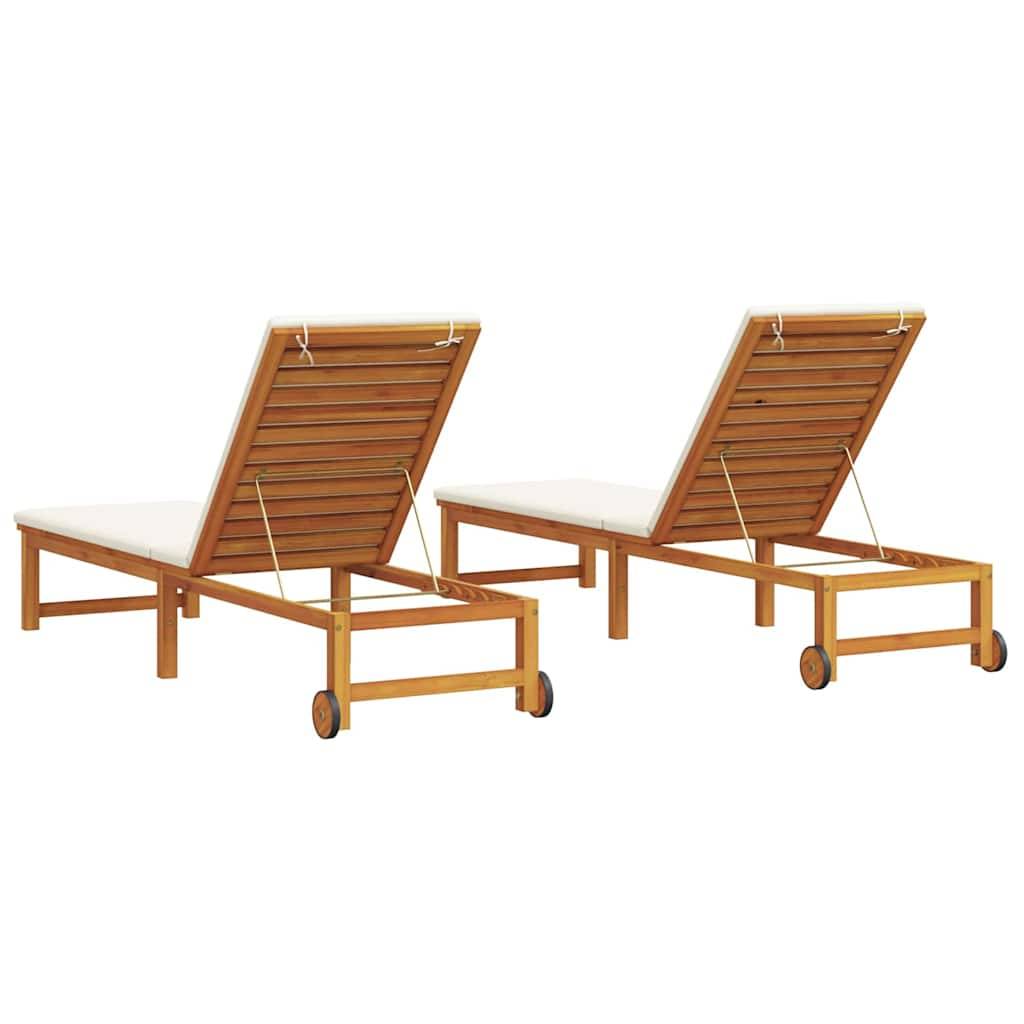 PANGIVO - Transat bois acacia marron 53 x 202 x 89 cm, Poids :32.8kg - PANGIVO - Image 5