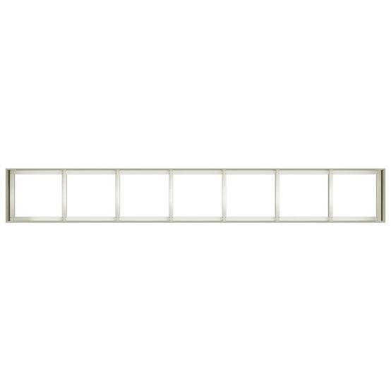 Jardinière | Pot de fleurs | Cache-pot | Bac à fleurs blanc 280x40x40 cm acier laminé à froid - Image 5
