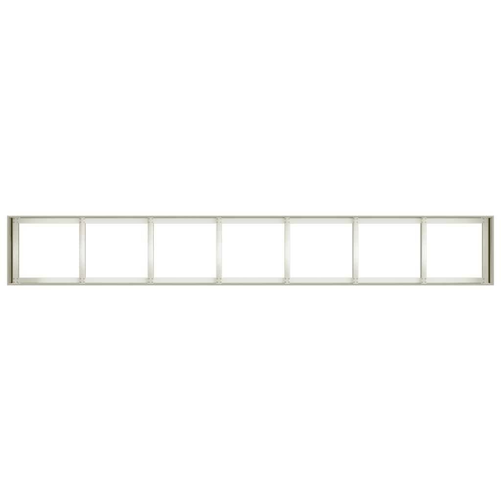 Jardinière | Pot de fleurs | Cache-pot | Bac à fleurs blanc 280x40x40 cm acier laminé à froid - Image 5