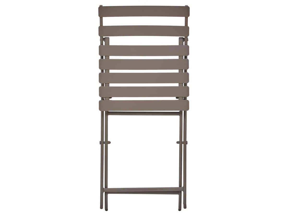 Hesperide - Lot de 2 Chaises de jardin métal pliante Greensboro Café - Hespéride - Image 4