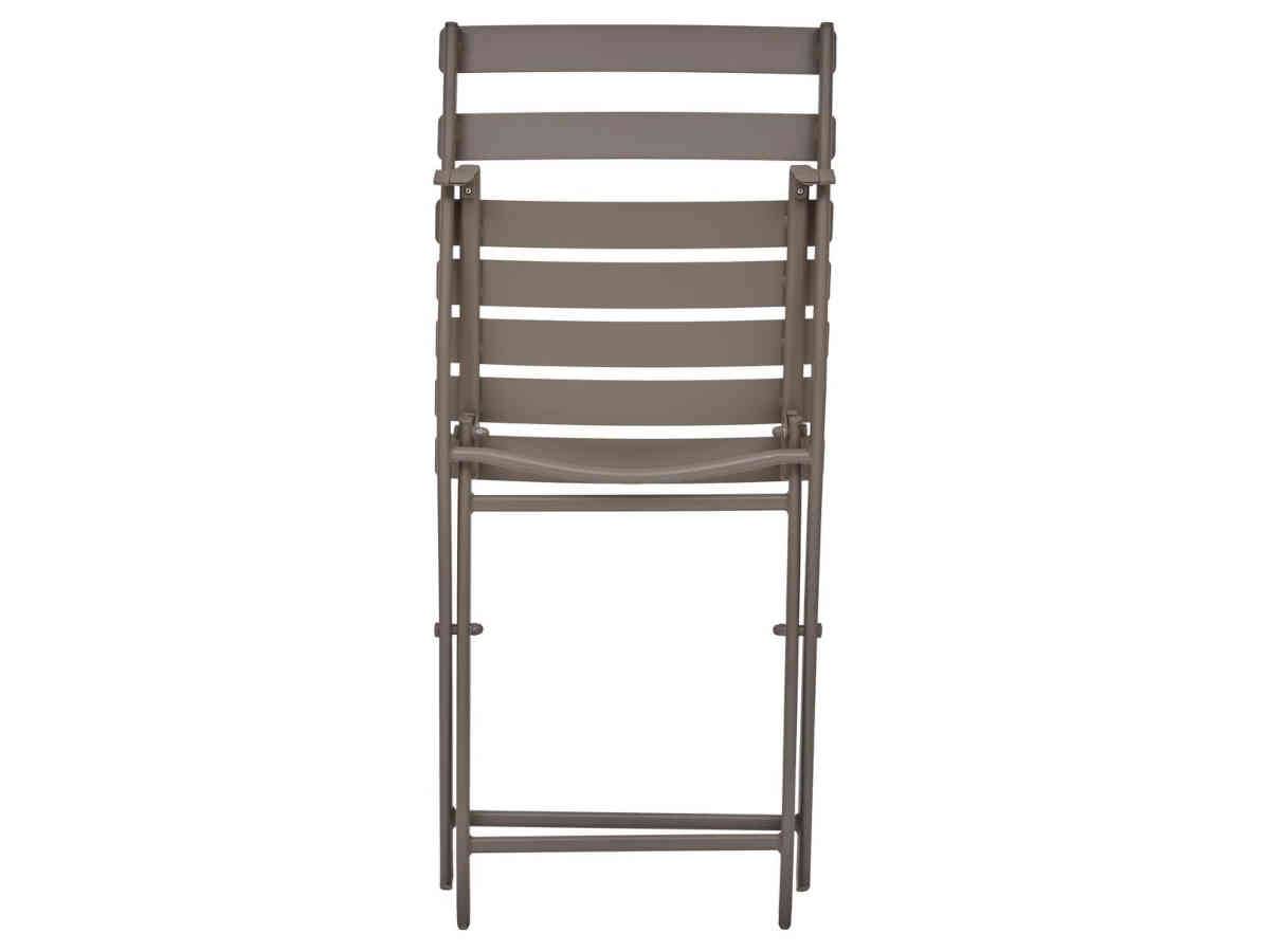 Hesperide - Lot de 2 Chaises de jardin métal pliante Greensboro Café - Hespéride - Image 5