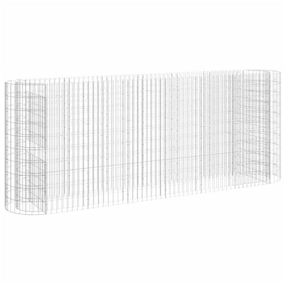 Vidaxl - Lit surélevé à gabion Fer galvanisé 260x50x100 cm vidaXL 152034 - Image 2