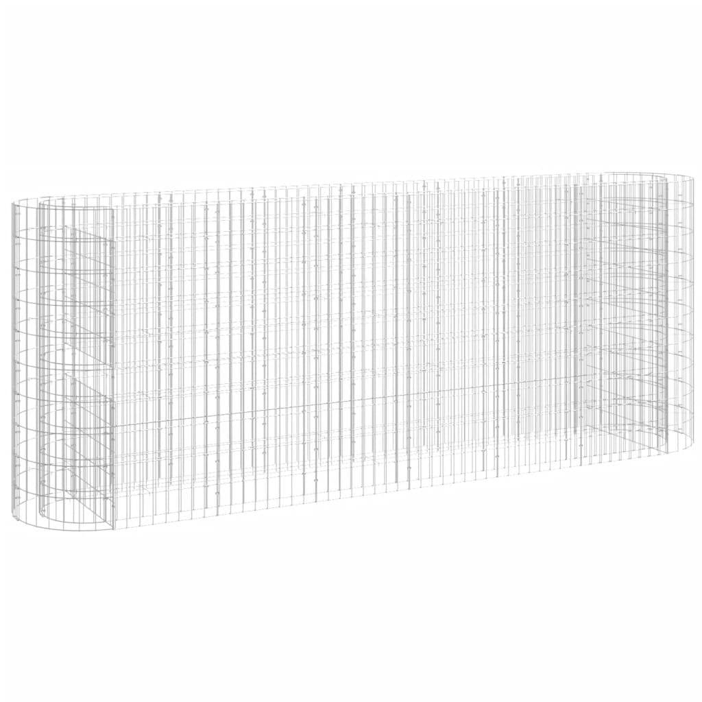 Vidaxl - Lit surélevé à gabion Fer galvanisé 260x50x100 cm vidaXL 152034 - Image 2
