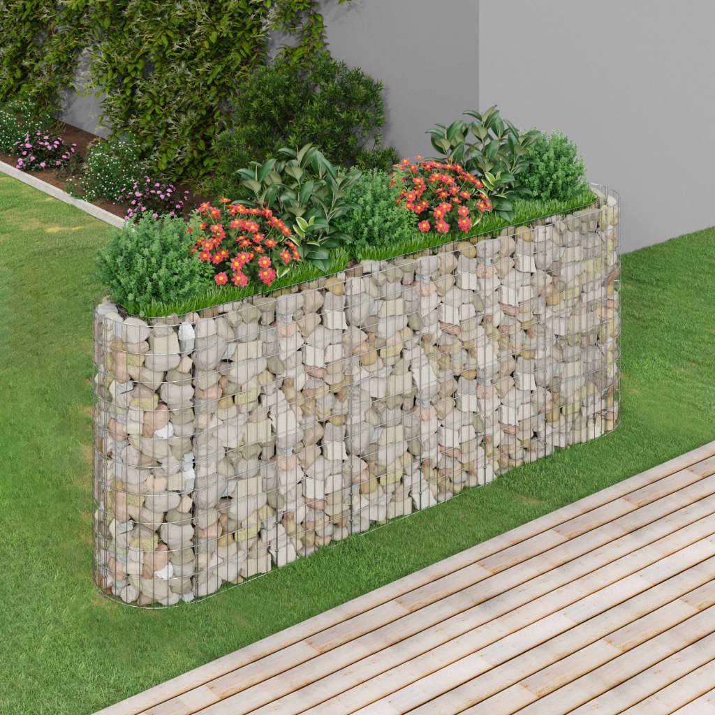 Vidaxl - Lit surélevé à gabion Fer galvanisé 260x50x100 cm vidaXL 152034 - Image 1