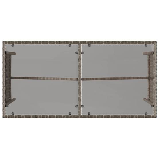 Salon de repas 3-4 places résine tressée avec banc canapé pour jardin Gris – ComfortXL Outdoor Living - Image 10