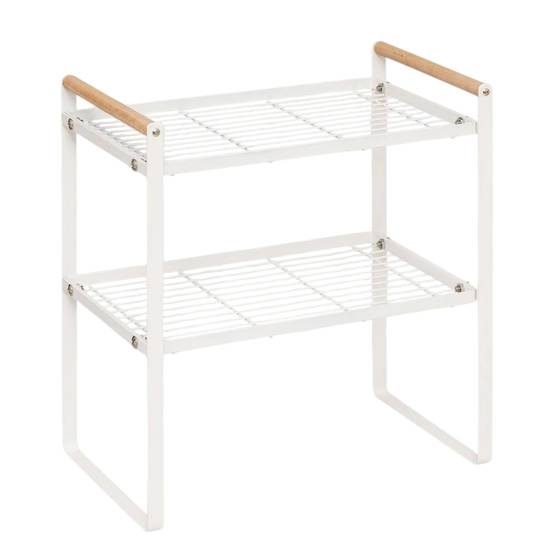 Étagère de Cuisine 2 Niveaux "Balm" 33cm Blanc - Image 1