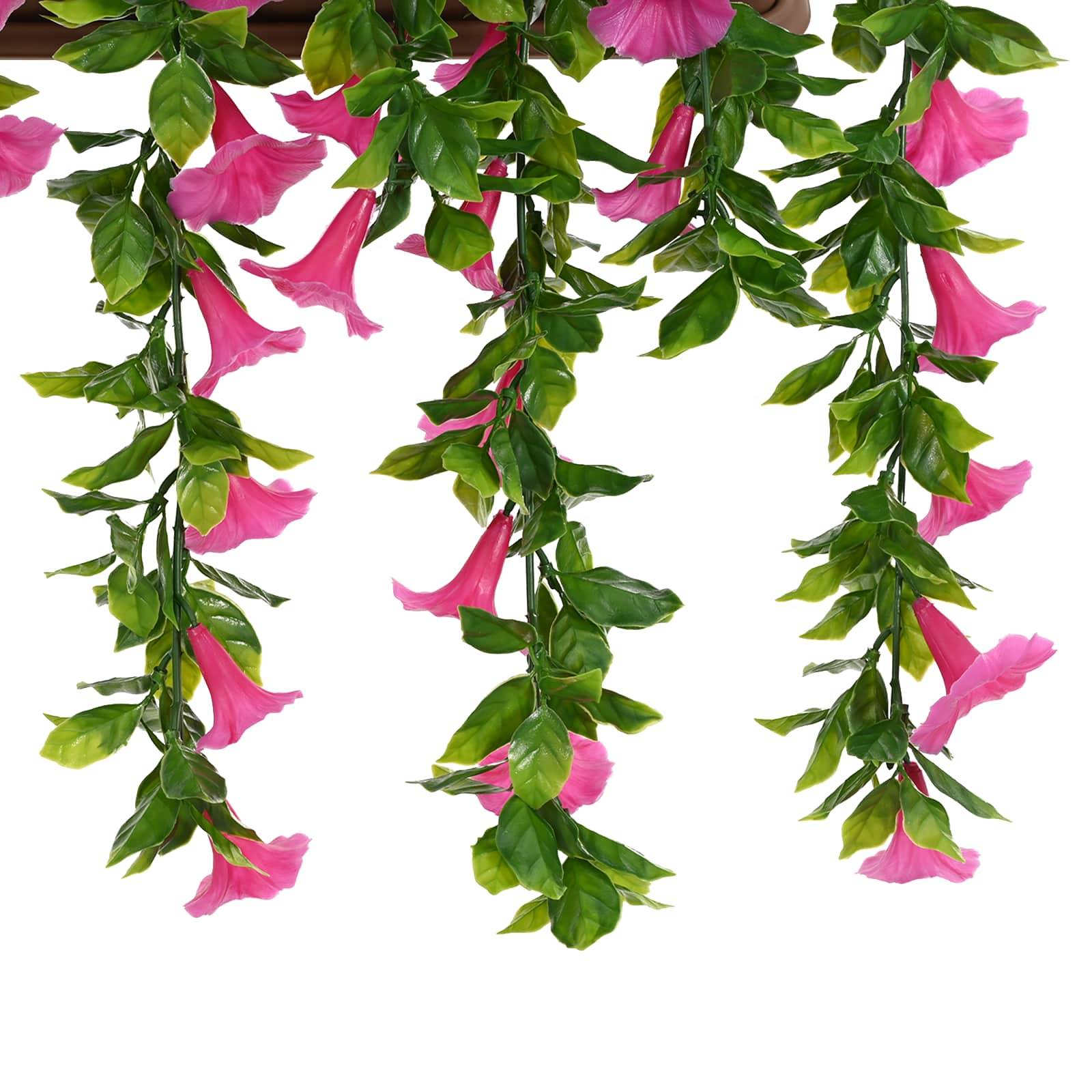 PANGIVO - Fleurs artificielles PE et acier rouge violet 55 x 20 x 55 cm - PANGIVO - Image 7