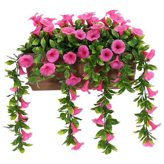 PANGIVO - Fleurs artificielles PE et acier rouge violet 55 x 20 x 55 cm - PANGIVO - Image 2